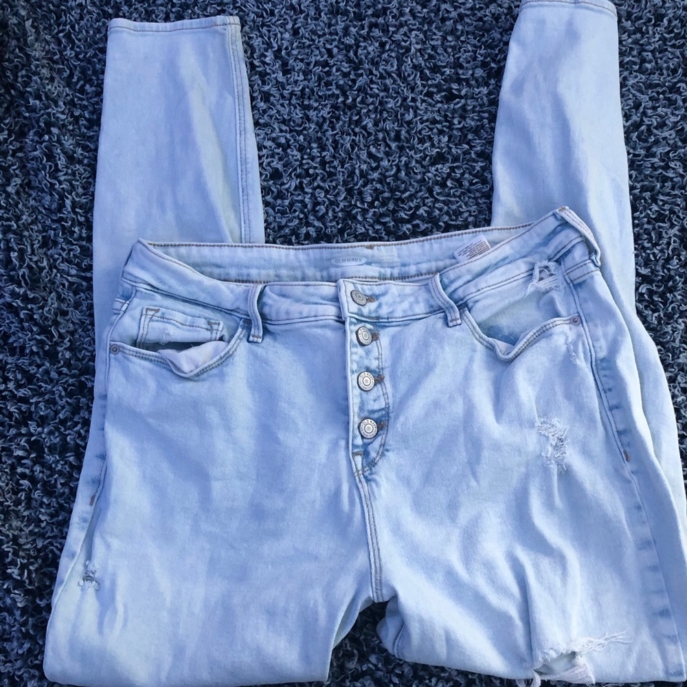 Old Navy Ripped Light Blue Jeans